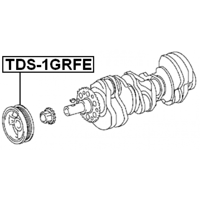 Шкив коленвала FEBEST TDS-1GRFE preview 2