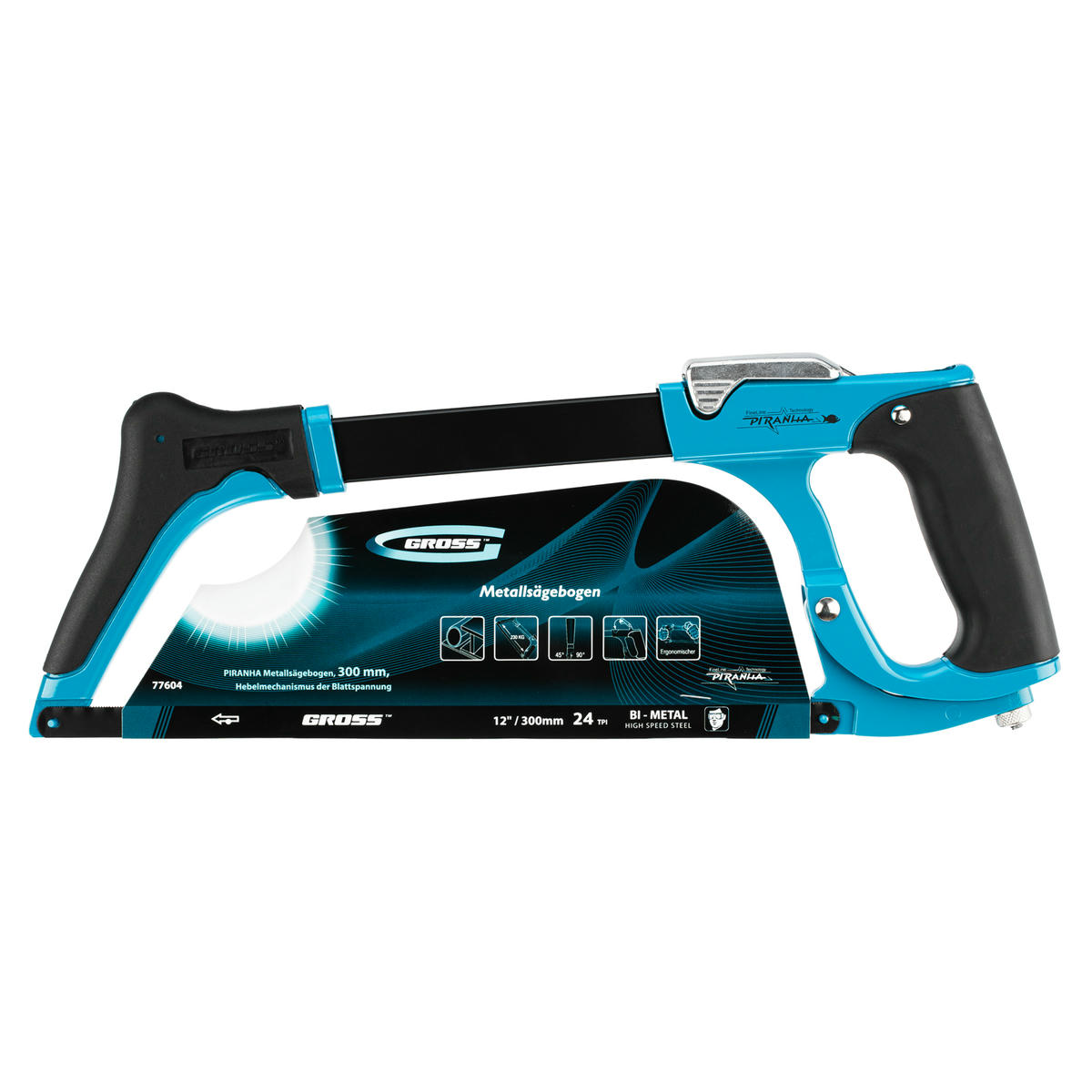 Ножовка по металлу 300мм рычажный механизм натяжения полотна GROSS preview 6