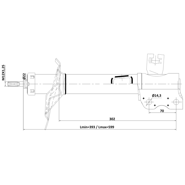 Амортизатор задний FEBEST 02110-005RL preview 2