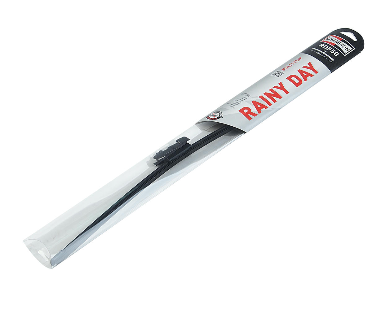 Щетка стеклоочистителя 500мм бескаркасная Rainy Day Flat Multi Clip CHAMPION preview 1