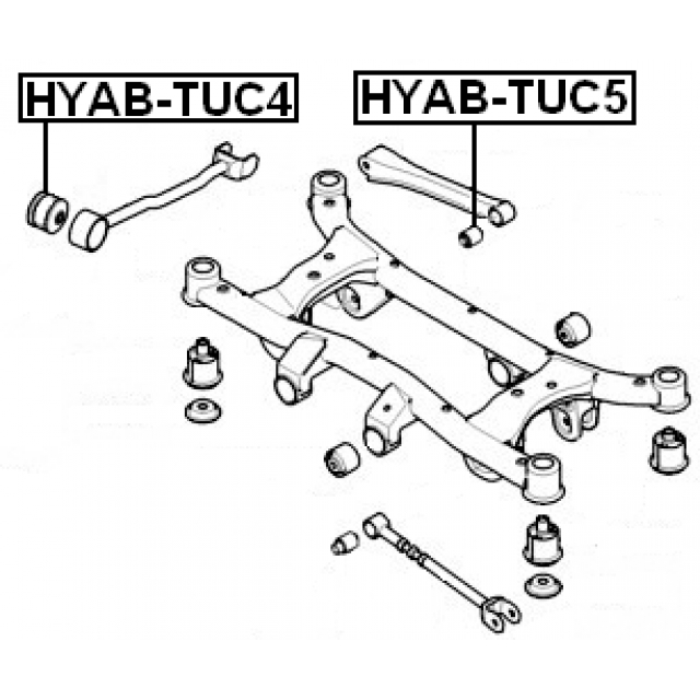Сайлентблок задней подвески FEBEST HYAB-TUC4 preview 2