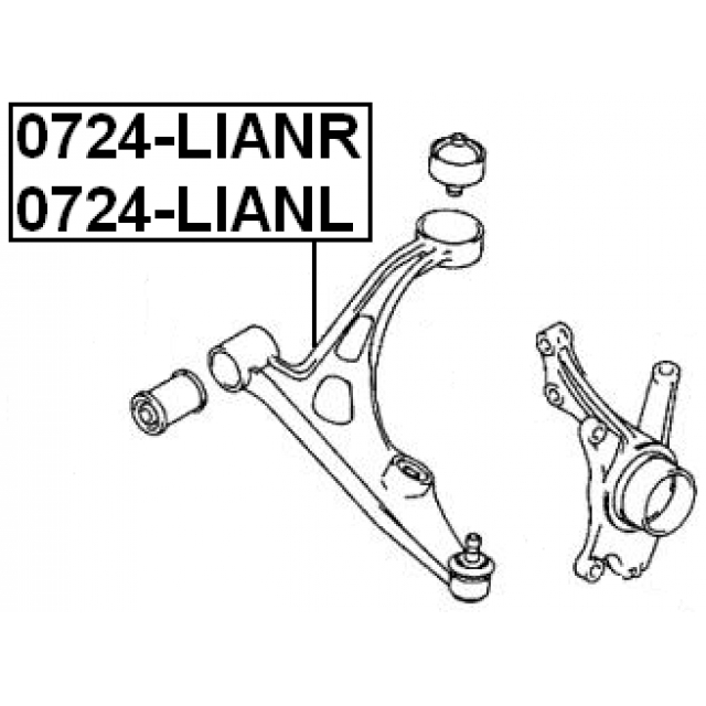 Рычаг передний левый FEBEST 0724-LIANL preview 2