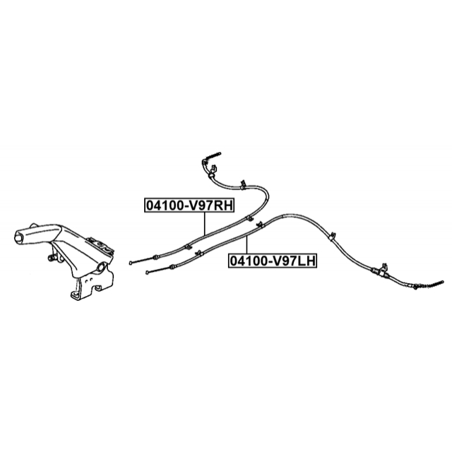 Трос ручного тормоза правый preview 2