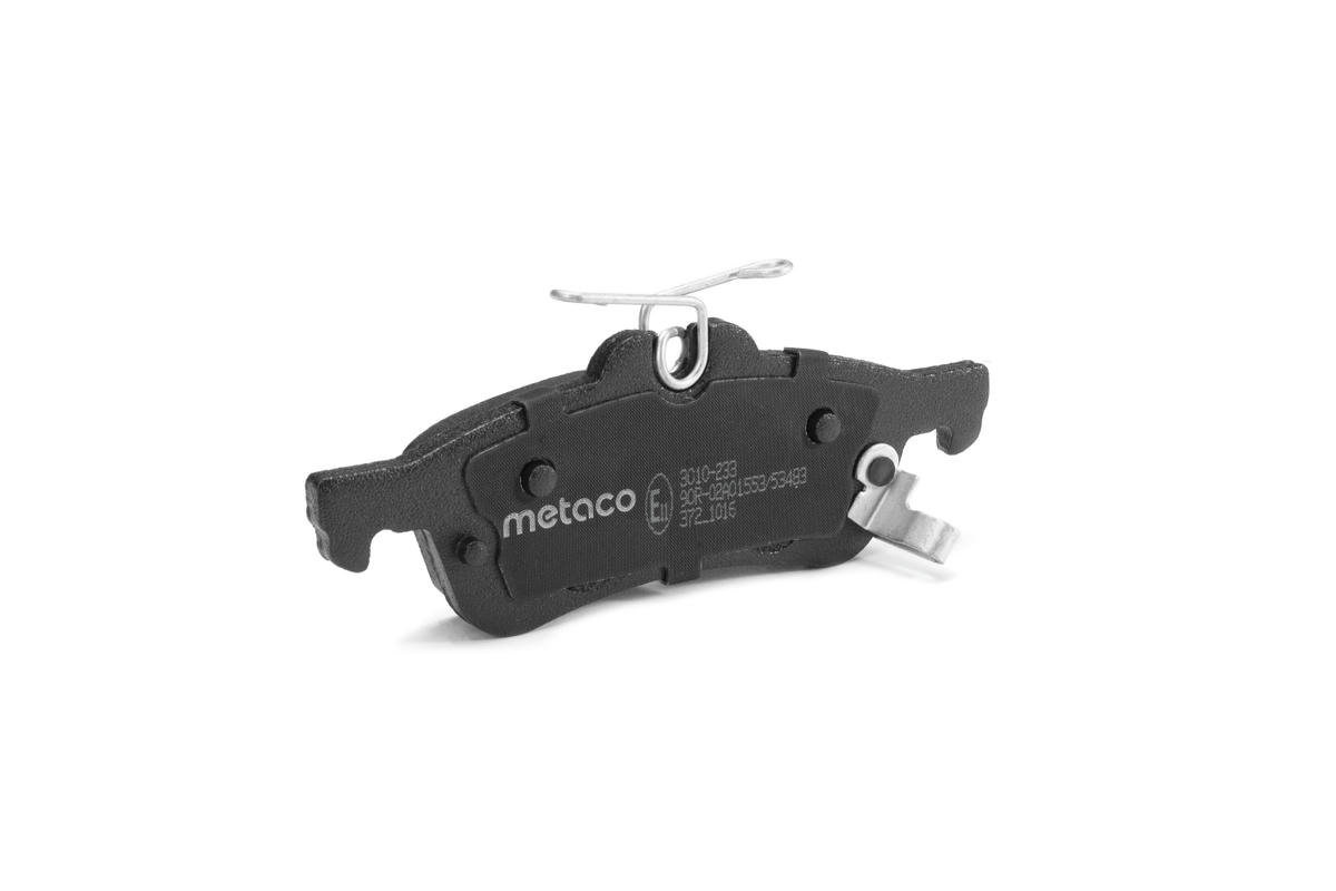 Колодки тормозные задние дисковые к-кт metaco 3010-233 preview 4