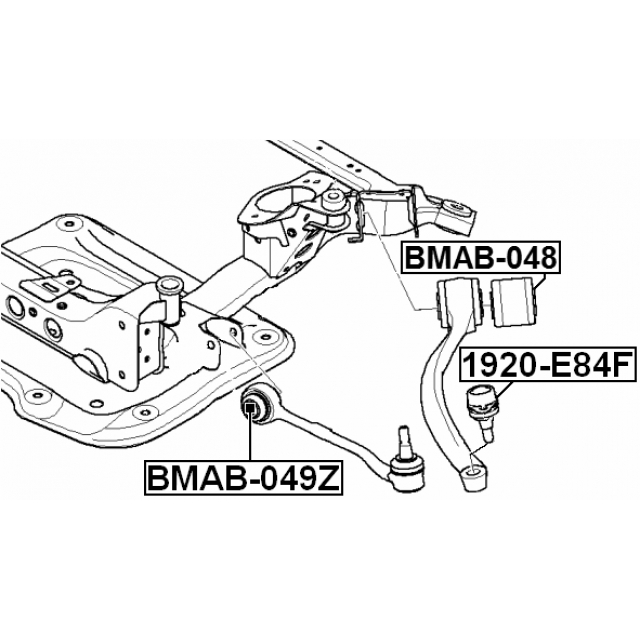 BMAB-049Z_сайлентблок пер. рычага подвески! BMW E90 07> preview 2