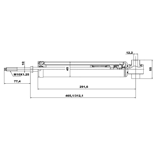 Амортизатор задний FEBEST 04650959R preview 2