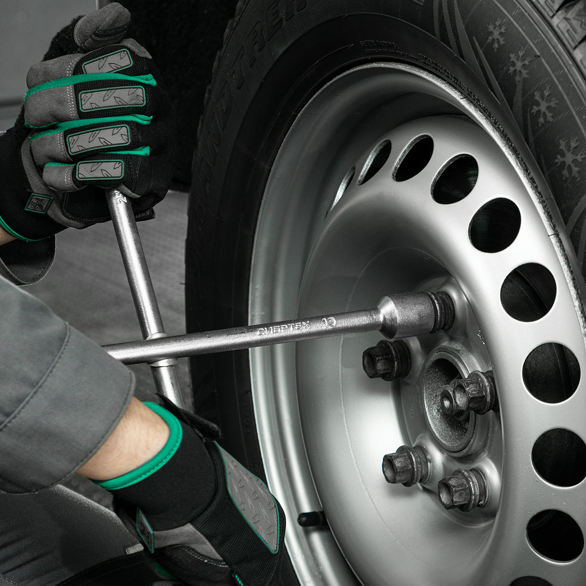 СИБРТЕХ 14258 Ключ-крест баллонный, 17x19x21 мм, под квадрат 1/2", толщина 14 мм preview 7