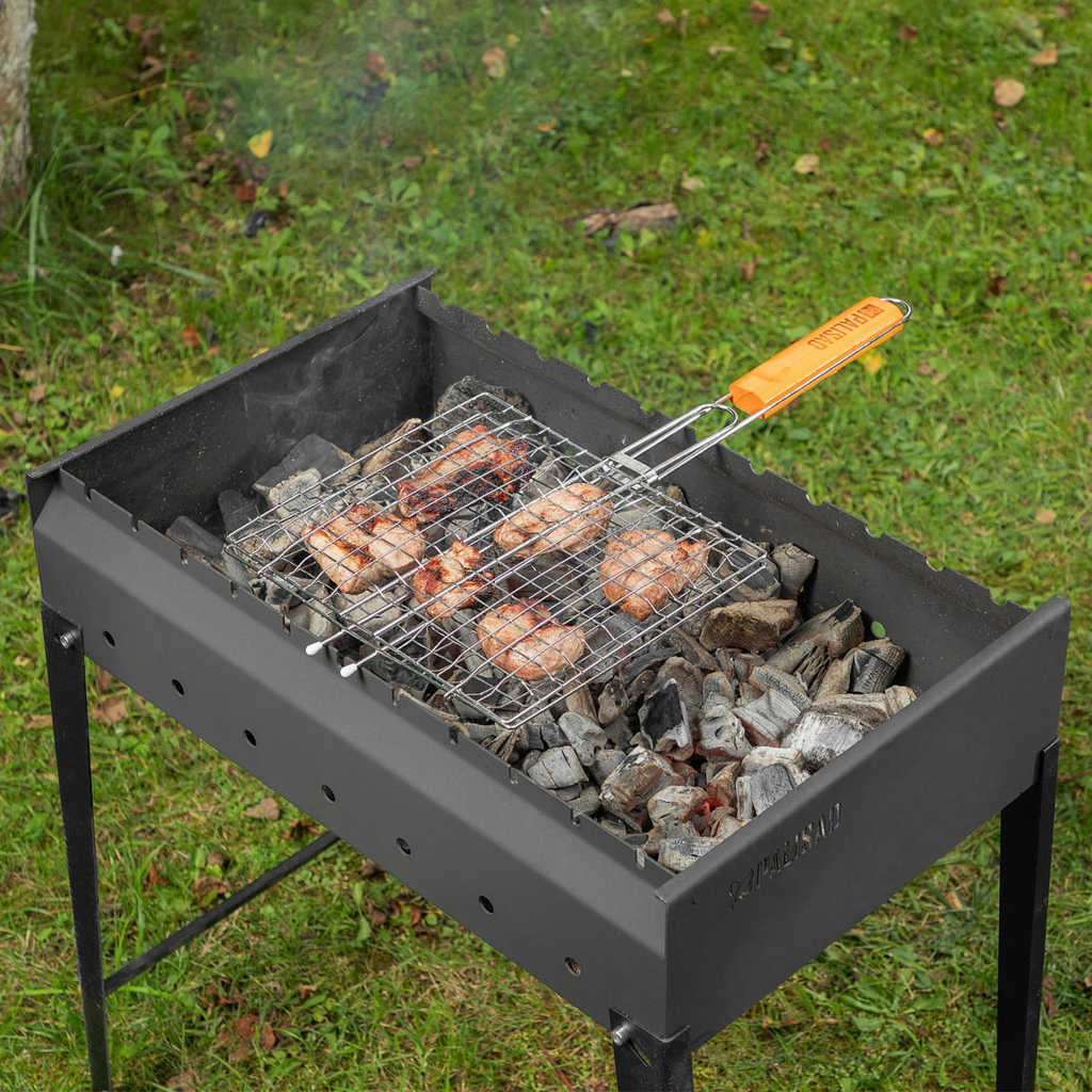 Решетка-гриль 270х240 мм, объемная хромированная PALISAD preview 7