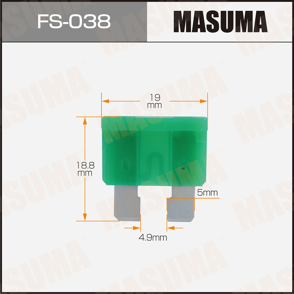 Предохр. Флажковые Стандарт 30А MASUMA FS038 preview 1