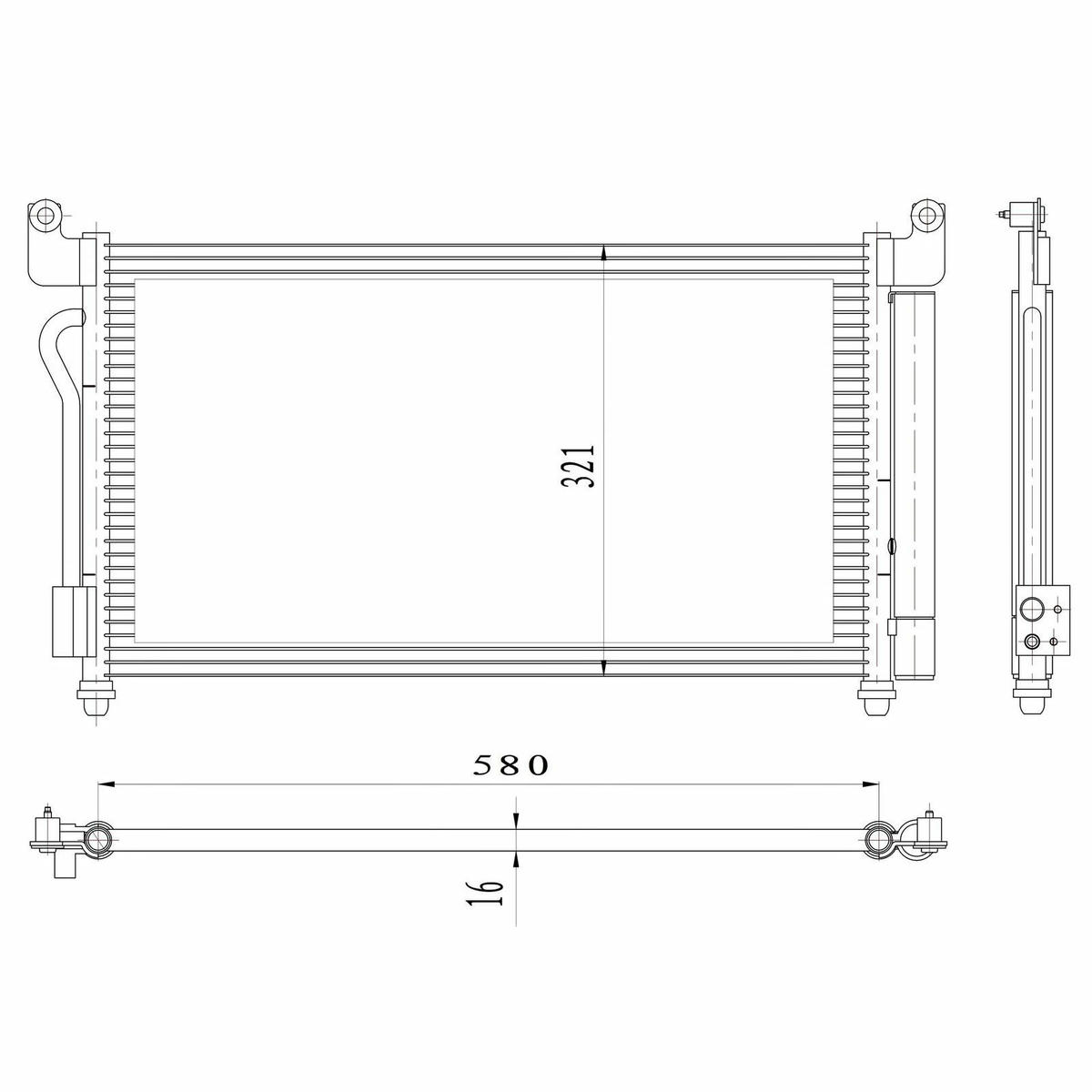 Радиатор кондиционера LUZAR LRAC 3010 preview 3 Радиатор кондиционера LUZAR LRAC 3010 preview 3