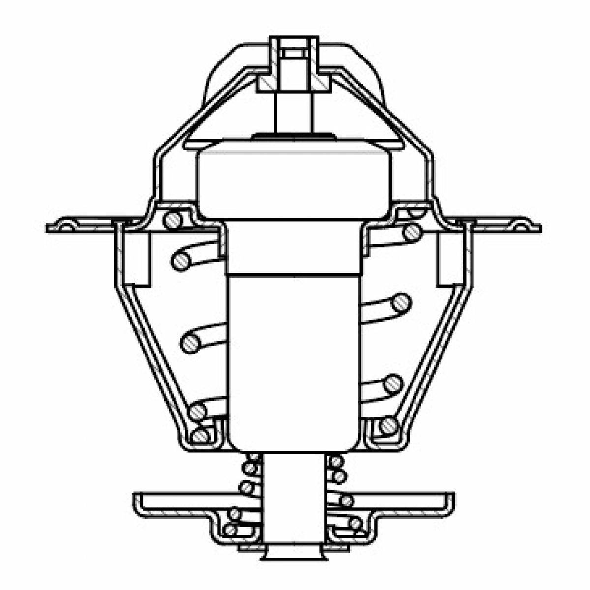 Термостат для а/м VW Transporter T4 (90-)/Passat B3/B4 (93-) (термоэл.) (87 С) (LT 1813) preview 4