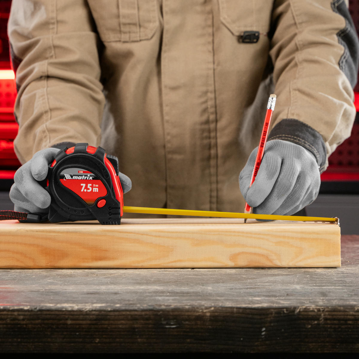 Рулетка 7,5м 25мм Status magnet 3 fixations MATRIX preview 1