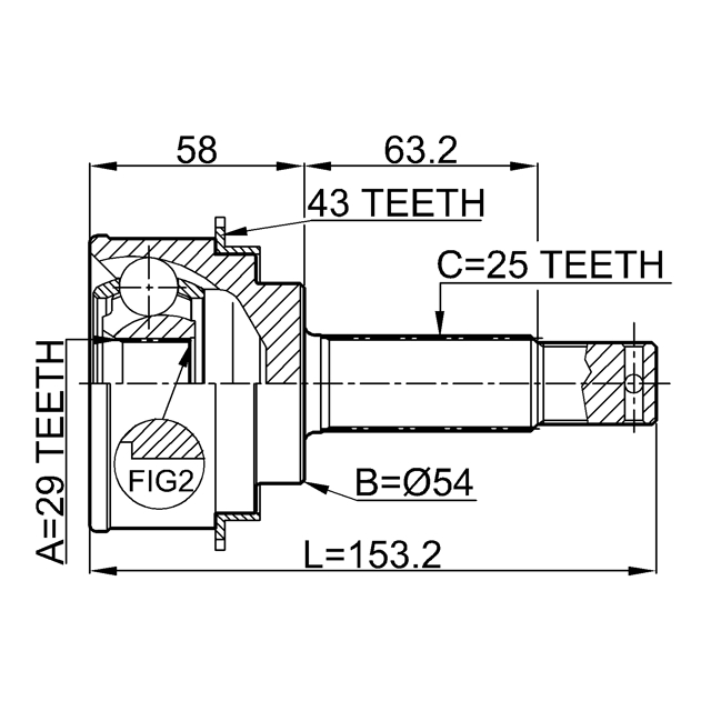 ШРУС 0410-H76A43 preview 2