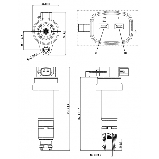 Катушка зажигания FEBEST 12640-002 preview 2