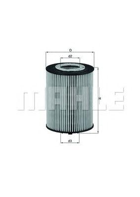 Фильтр масляный MAHLE OX 367 D preview 1