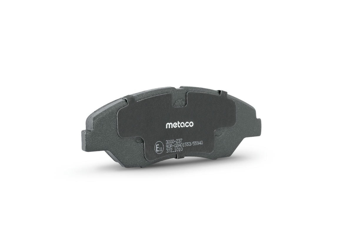 Колодки тормозные передние к-кт metaco 3000-237 preview 3