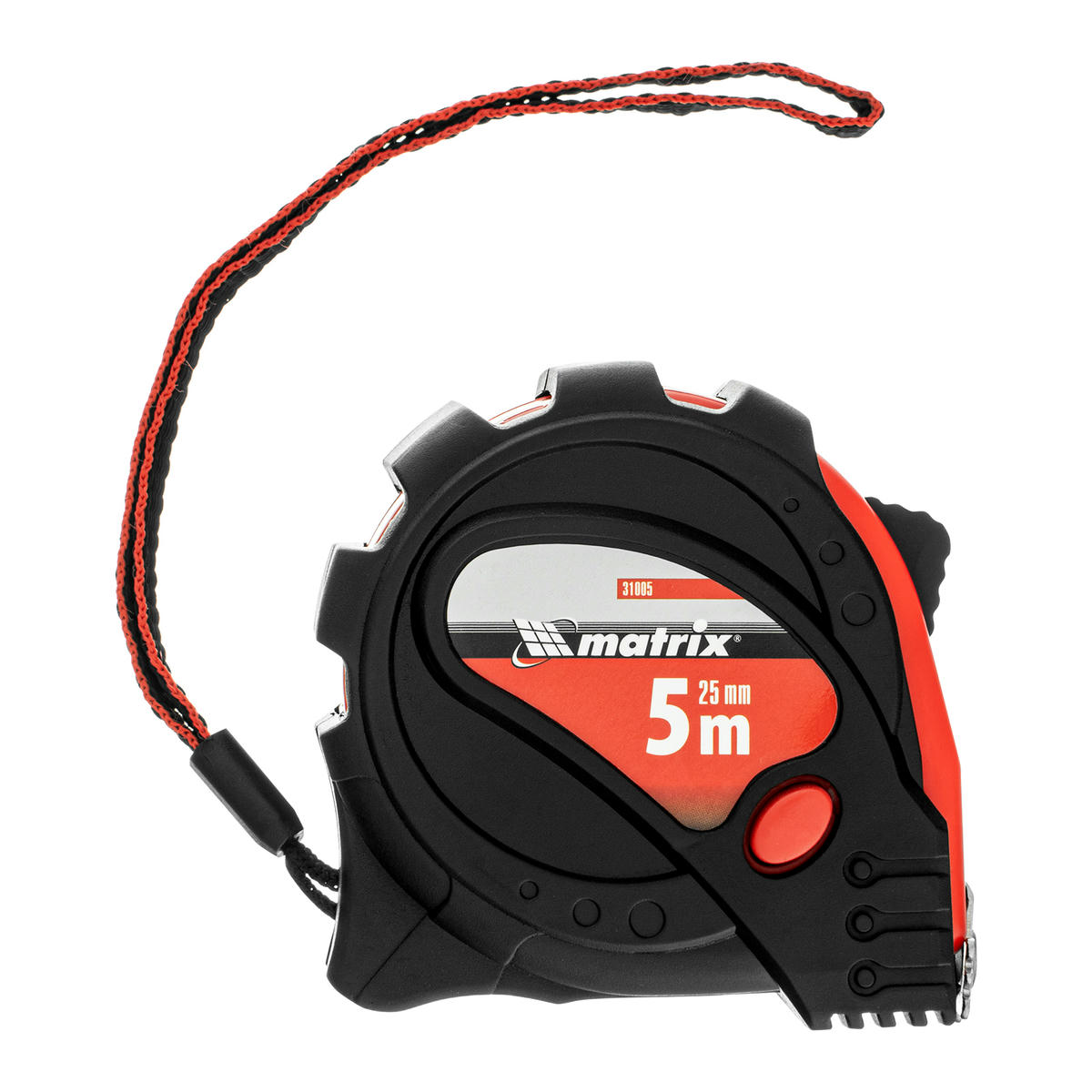 Рулетка 5м 25мм, обрезиненный корпус, зацеп с магнитом Matrix preview 4