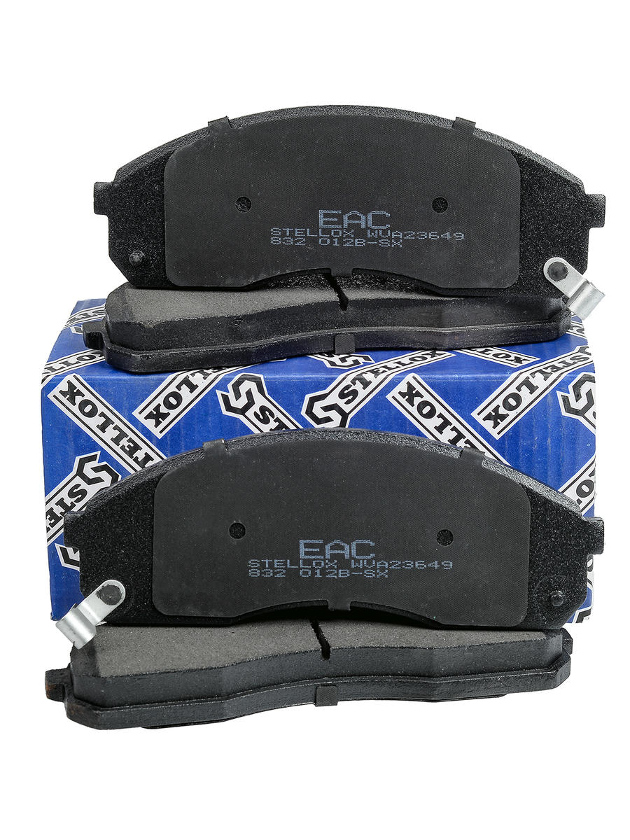832 012B-SX_колодки дисковые передние! с антискрип. пластинами Kia Pregio 2.7D 99-02/2.5 TCi 02> preview 1