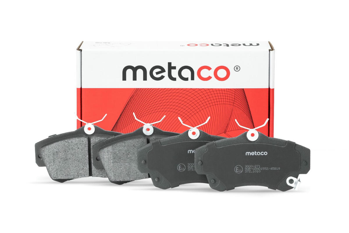 Колодки тормозные передние к-кт metaco 3000-271 preview 2