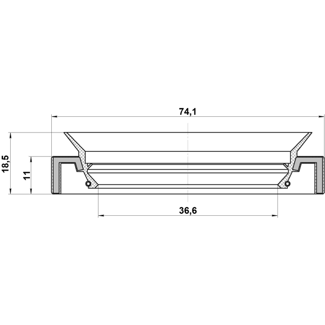 Сальник привода FEBEST 95HAY-38741118C preview 2