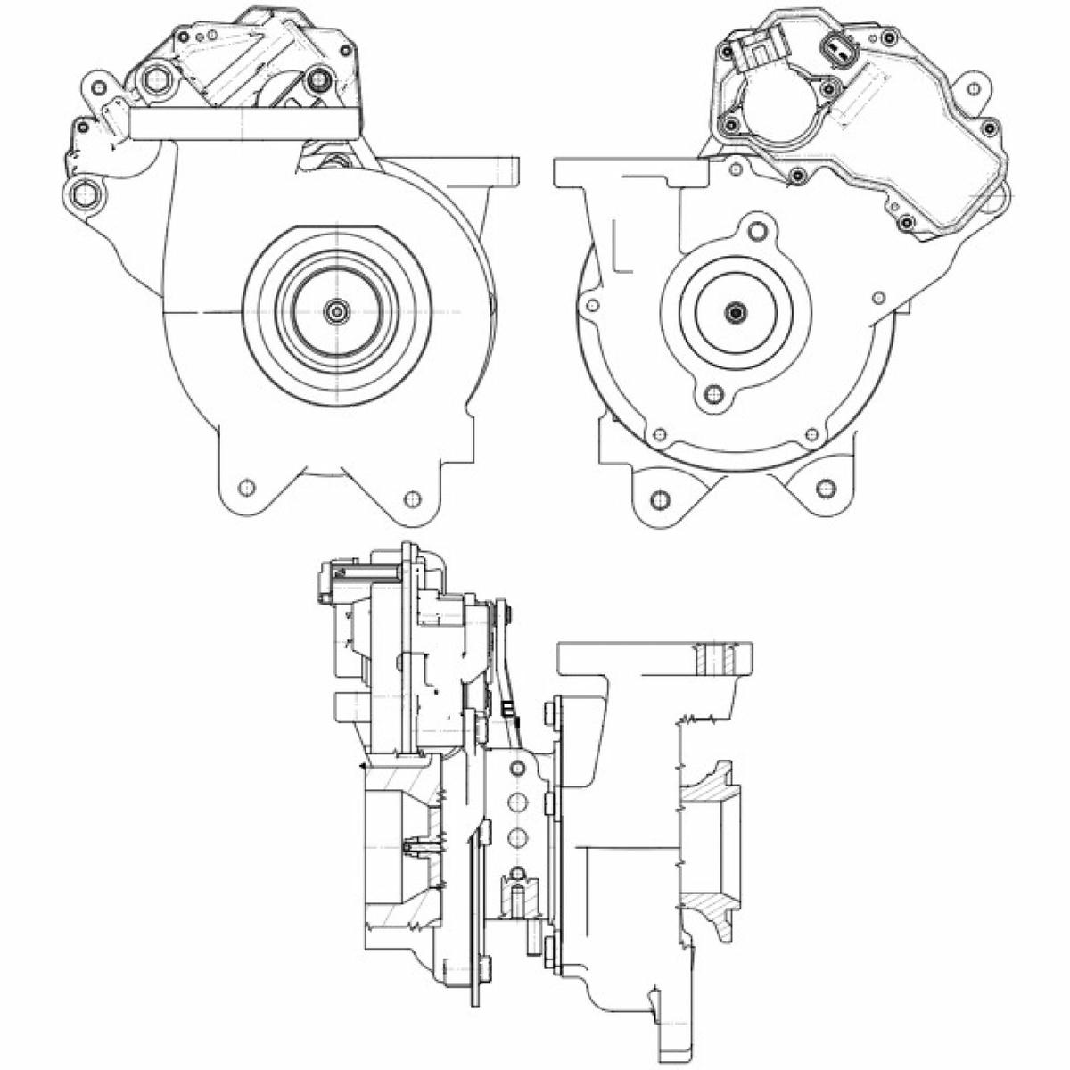 Турбокомпрессор для а/м Toyota Land Cruiser Prado 150 (09-) 2.8TD (1GD-FTV) (тип CT VNT) (LAT 1902) preview 4