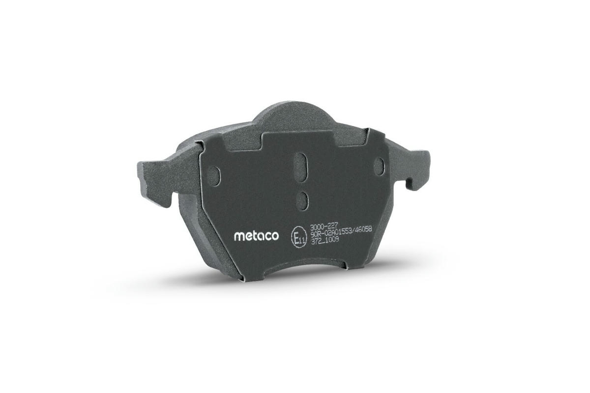 Колодки тормозные передние к-кт metaco 3000-227 preview 3