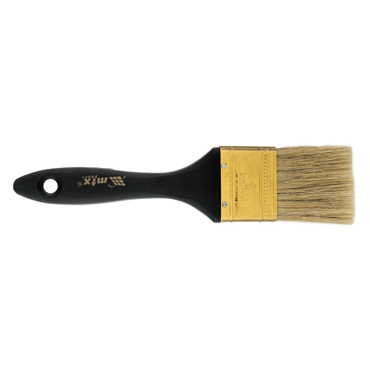 Кисть плоская "Профи" 2", натуральная щетина, пластмассовая ручка MATRIX preview 3