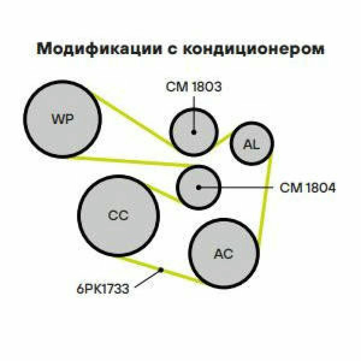 Ролик дополнительный руч. ремня TRIALLI CM1803 preview 3 Ролик дополнительный руч. ремня TRIALLI CM1803 preview 3