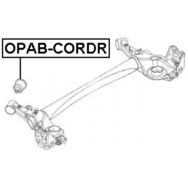 Сайлентблок задней подвески FEBEST OPAB-CORDR preview 2
