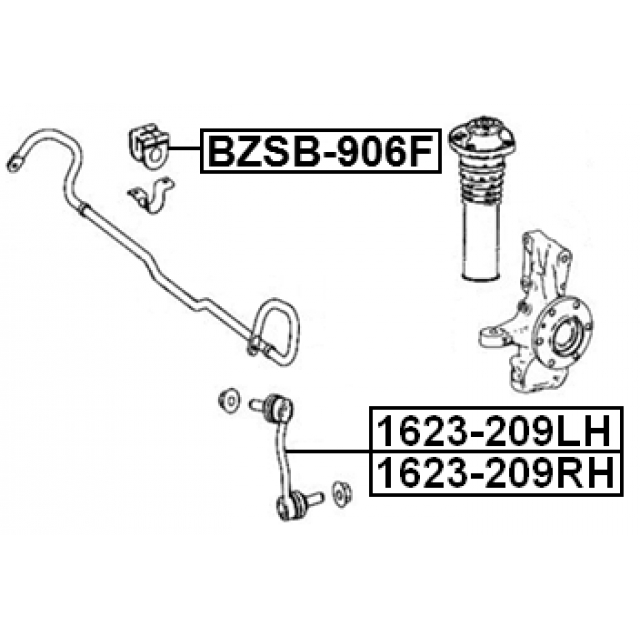 Втулка переднего стабилизатора FEBEST BZSB-906F preview 2
