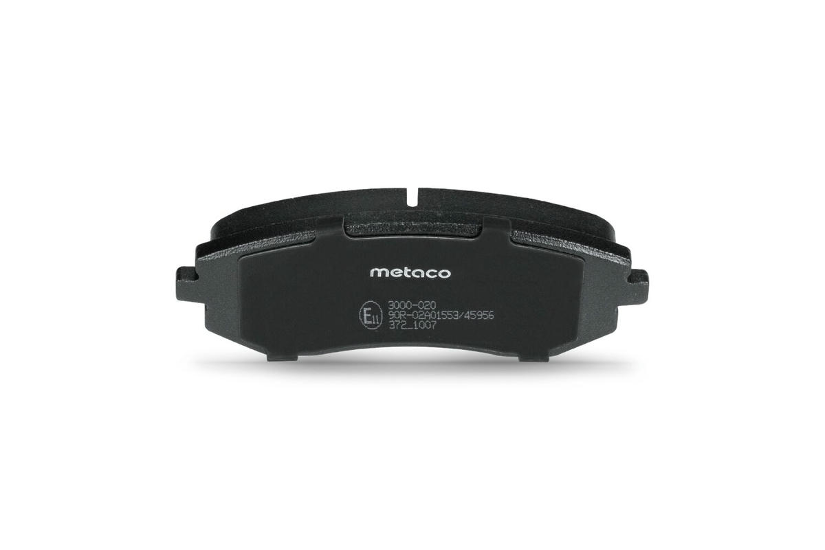 Колодки тормозные передние к-кт metaco 3000-020 preview 5
