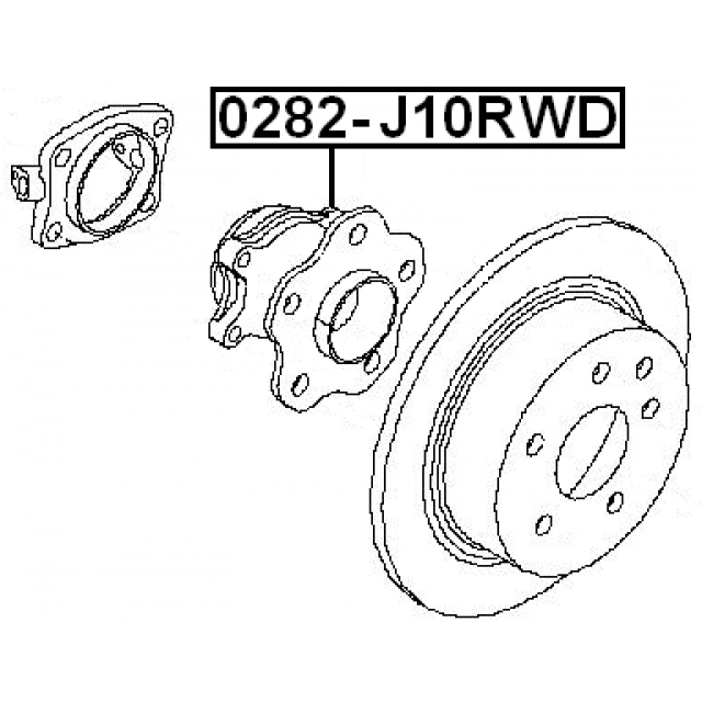 Подшипник ступицы FEBEST 0282-J10RWD preview 2 Подшипник ступицы FEBEST 0282-J10RWD preview 2