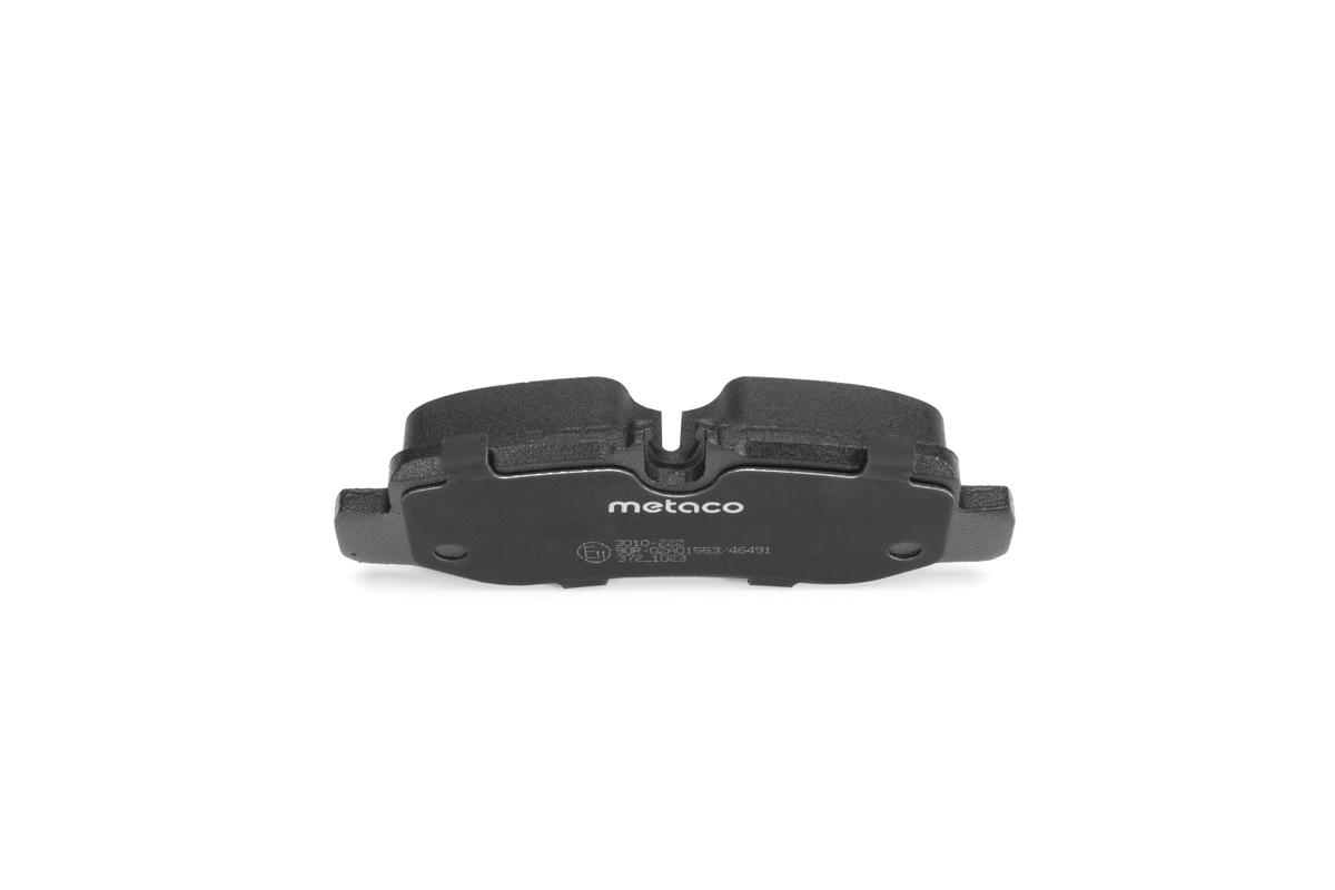 Колодки тормозные задние дисковые к-кт metaco 3010-222 preview 4