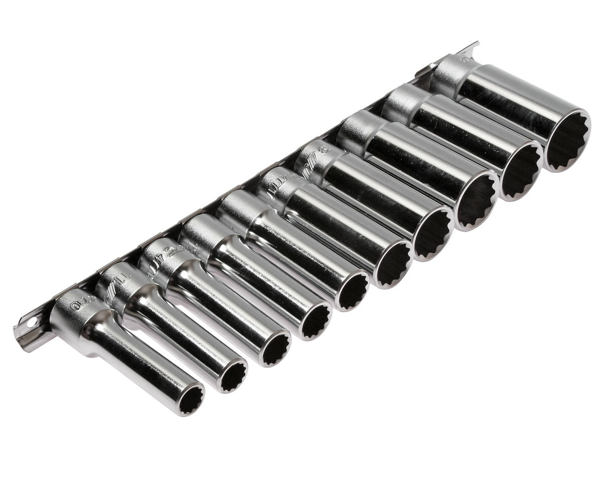 Набор головок торцевых глубоких 12-гранных 1/2" 10-24мм, длина 76мм 10шт JTC /1 preview 1