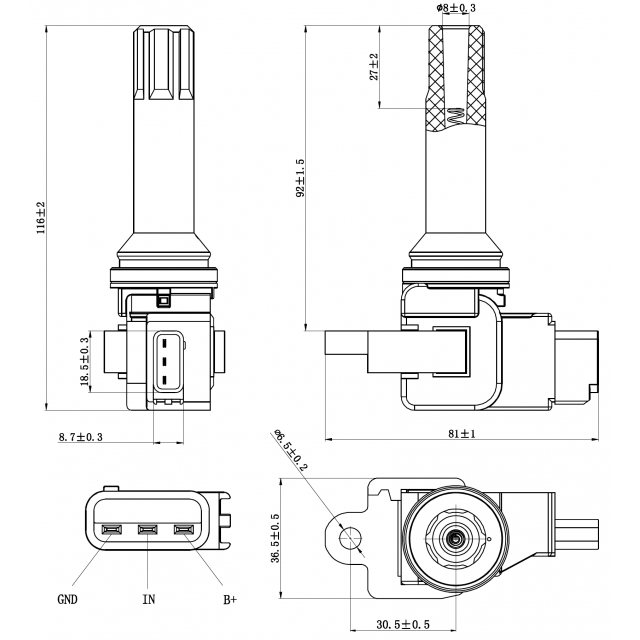 Катушка зажигания FEBEST 08640-002 preview 2