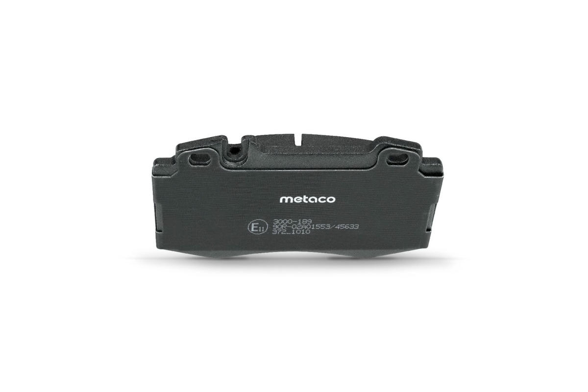 Колодки тормозные передние к-кт metaco 3000-189 preview 4