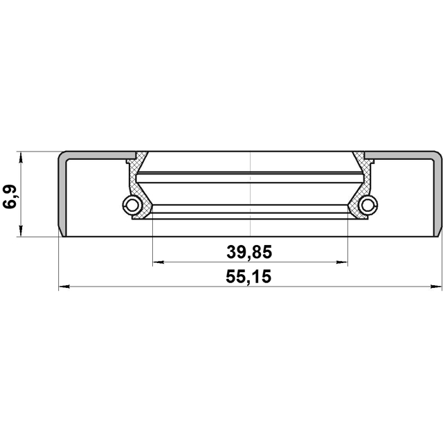 95GDY41550707X_сальник ступицы! 42x55x7 Mazda/Toyota 80> preview 2