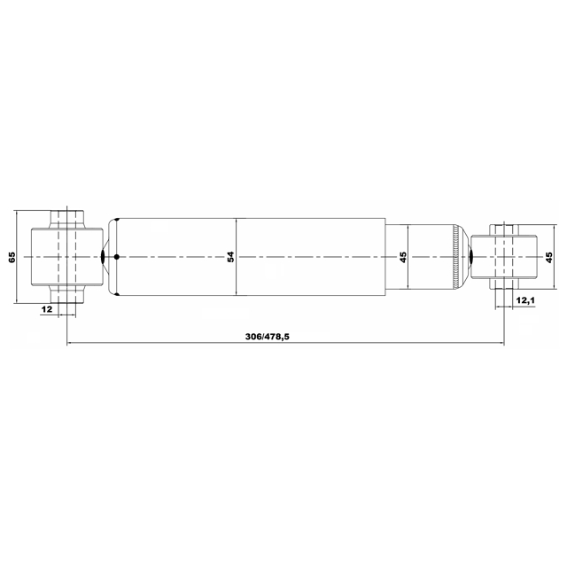Амортизатор задний L=R NISSAN Qashqai (J10) 06-> FEBEST 02650920R preview 2