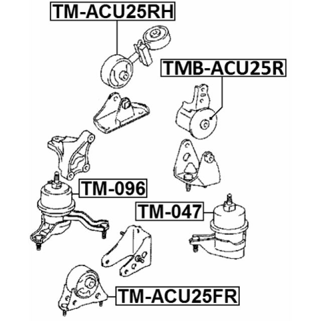 Опора двигателя TM-ACU25FR preview 2