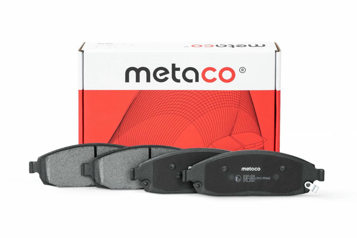 Колодки тормозные передние к-кт metaco 3000-234 preview 1