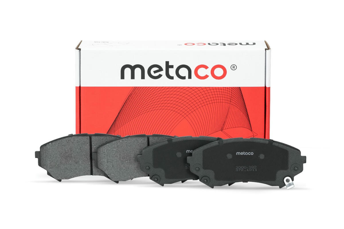 Колодки тормозные передние к-кт metaco 3000-392 preview 1