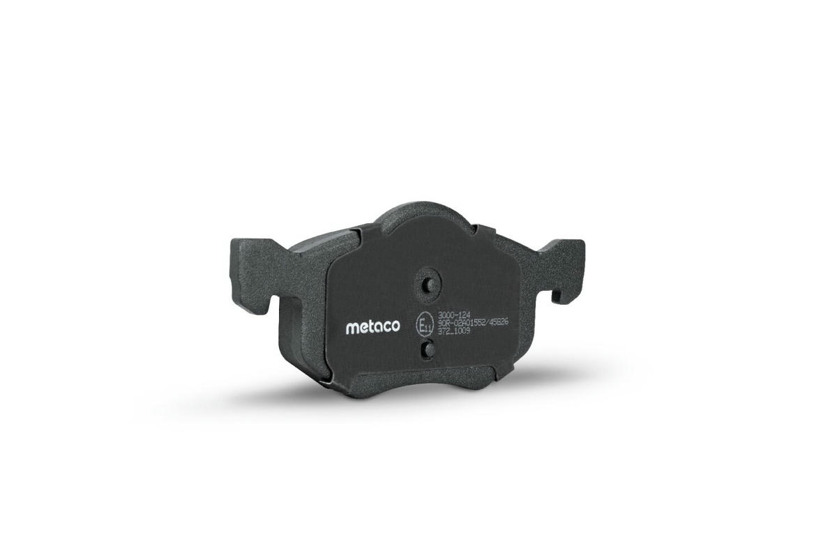Колодки тормозные передние к-кт metaco 3000-124 preview 3