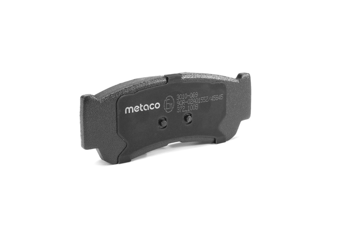 Колодки тормозные задние дисковые к-кт metaco 3010-069 preview 3