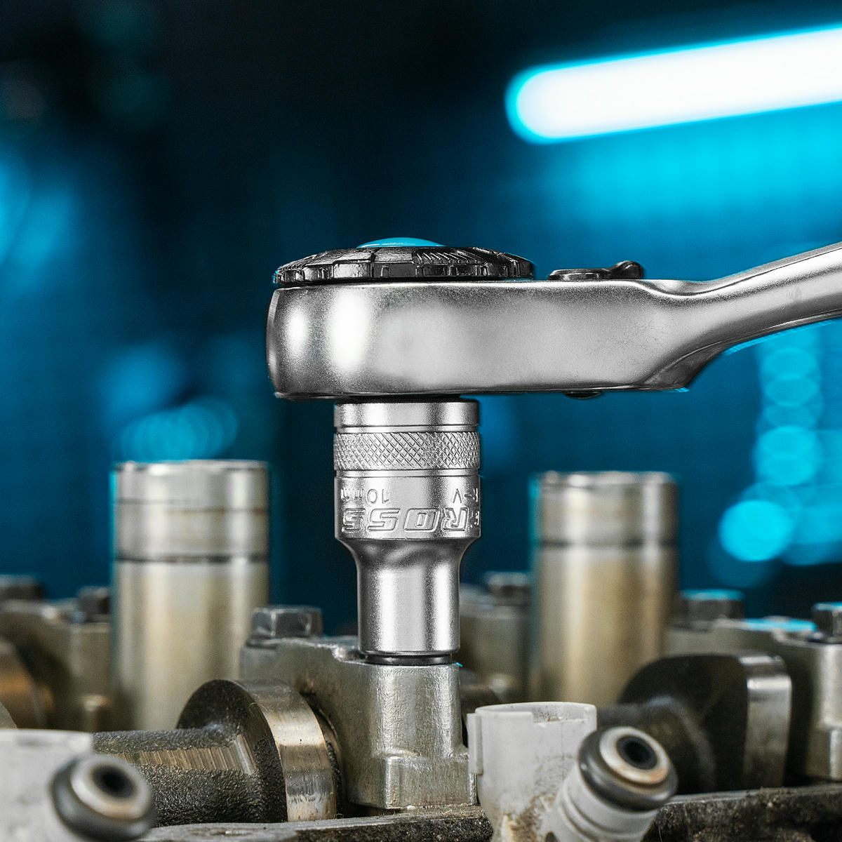 Набор торцевых головок ,трещетка 120 зубьев 12 предметов 1/2 // Gross preview 1