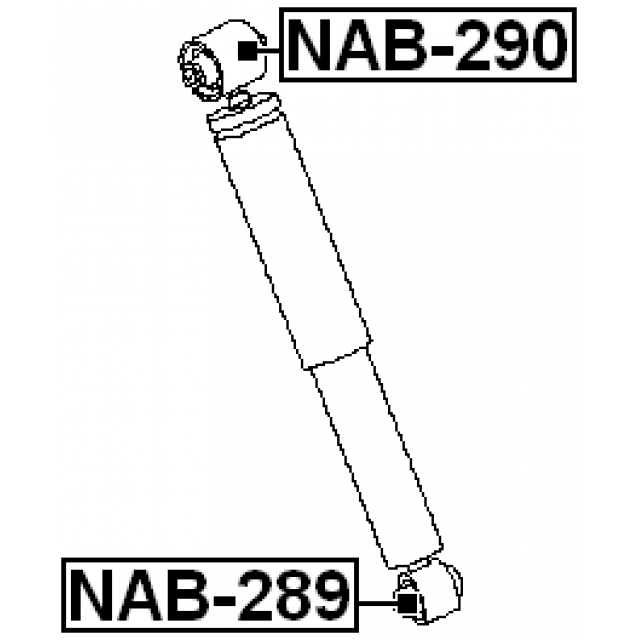 Сайлентблок FEBEST NAB-290 preview 2