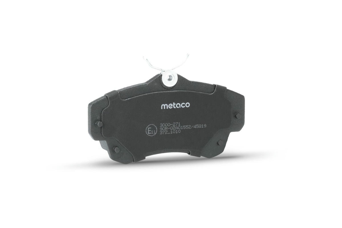 Колодки тормозные передние к-кт metaco 3000-271 preview 4