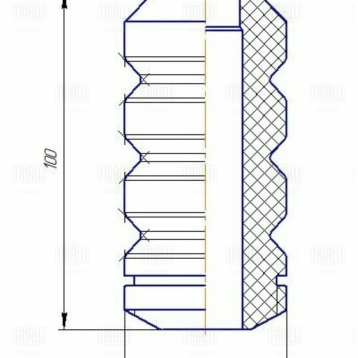 Отбойник амортизатора TRIALLI BC 0132 preview 3 Отбойник амортизатора TRIALLI BC 0132 preview 3