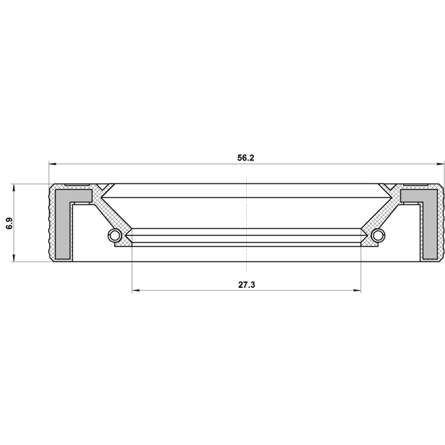 Сальник привода27.3X56.2X6.9X6.9 preview 2