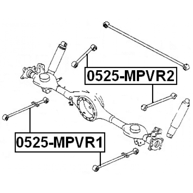 Тяга задняя продольная FEBEST 0525-MPVR1 preview 2