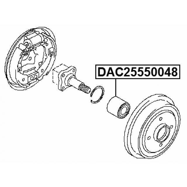 Подшипник ступицы FEBEST DAC25550048 preview 2 Подшипник ступицы FEBEST DAC25550048 preview 2